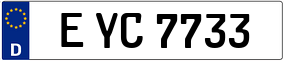 Trailer License Plate
